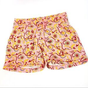 Lucky Brand Pink Paisley Knit Shorts Sz M